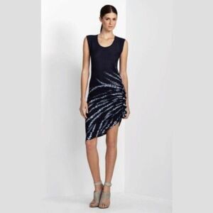 BCBGMAXARIA Side Ruffle Safira Dress Size Xs